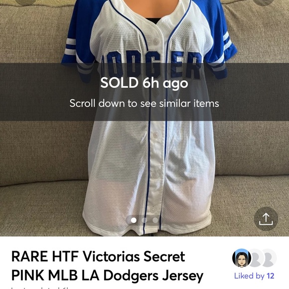 PINK Victoria's Secret Tops - ❌SOLD ON ♏️ercari VS PINK MLB LA Dodgers Jersey